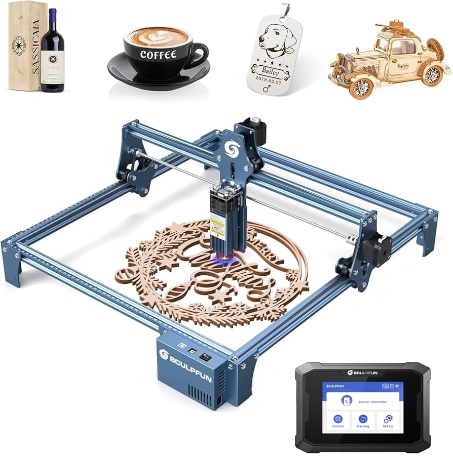 Amazon.com: SCULPFUN S9 Laser Engraver with TS1 Touch Screen